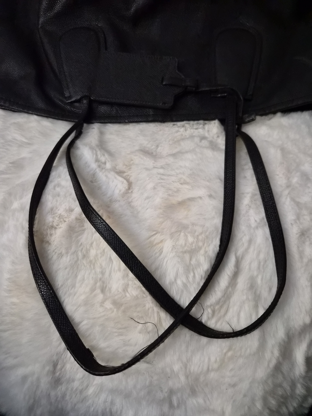 Coach Black Leather Tote Bag with Gold Logo - Picture 10 of 10
